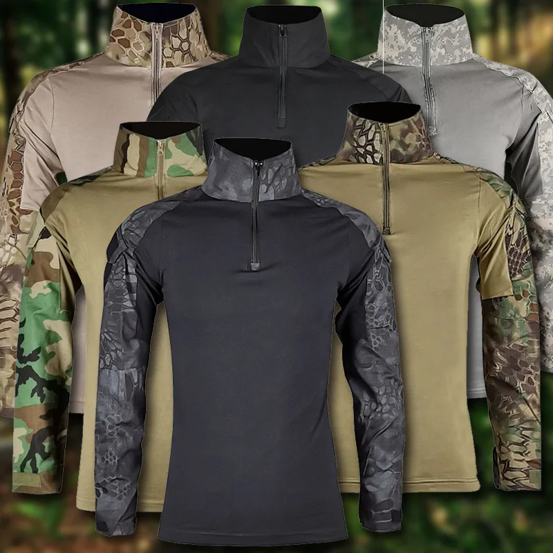 Tactical Military Shirt Cargo - S-4XL Seragam Tempur Militer G2 Kamuflase