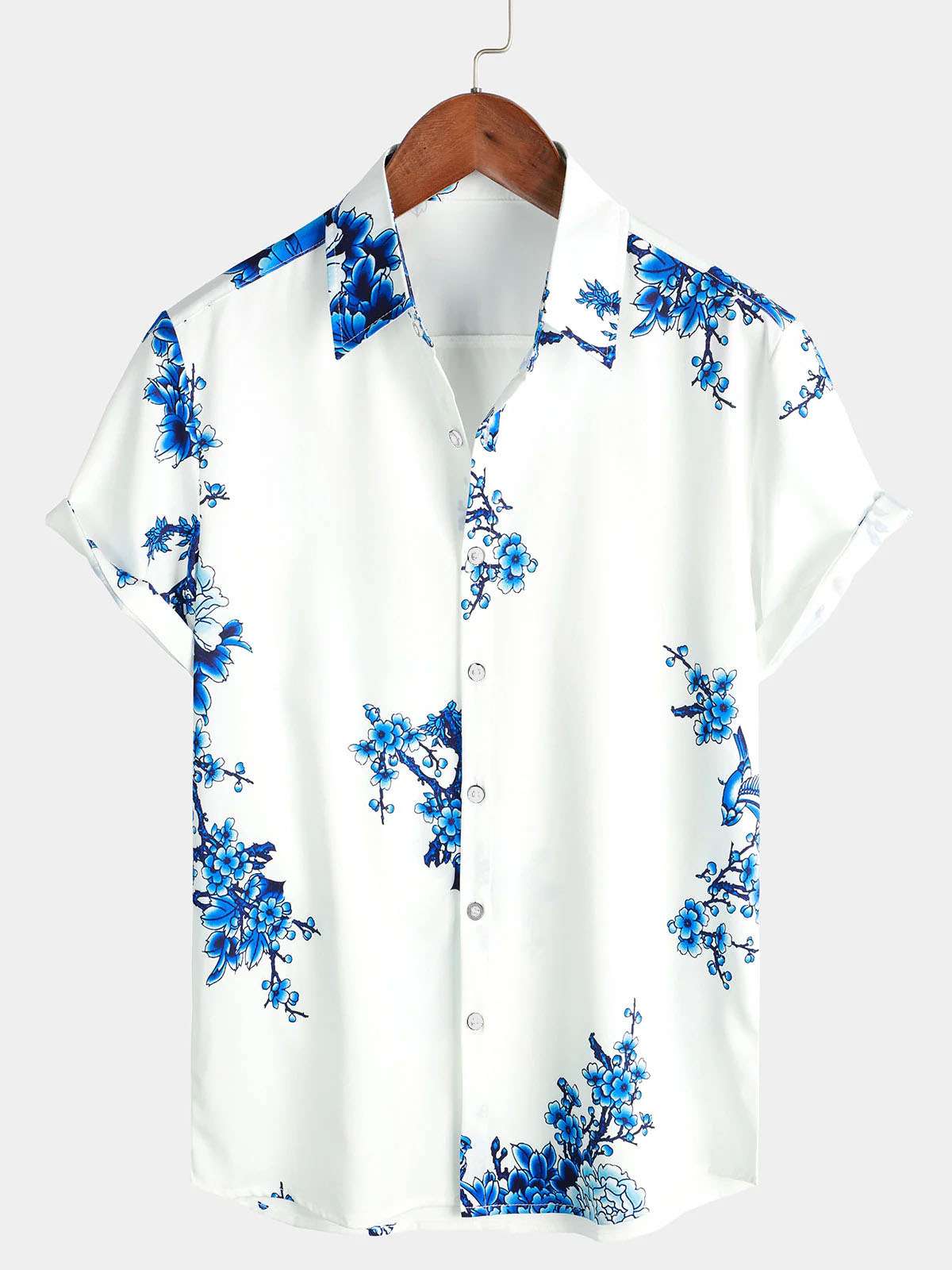 Kemeja Lengan Pendek Liburan M - Vintage Hawaiian Floral Shirt ulasan dan harga