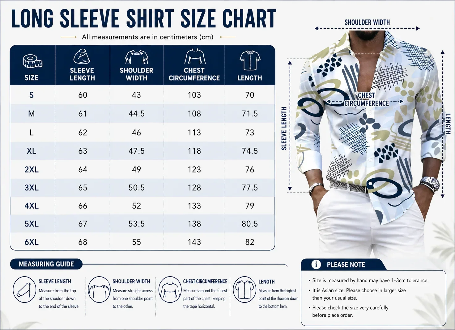 Kemeja lengan panjang bermotif - Oxford Cotton Casual Shirt Business ulasan dan harga