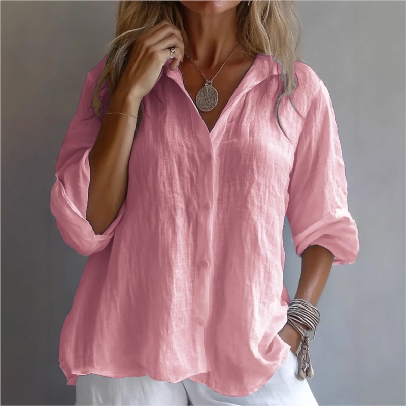Baju Wanita Musim Semi Gugur,  - Mens Linen Shirt Long Sleeve ulasan dan harga
