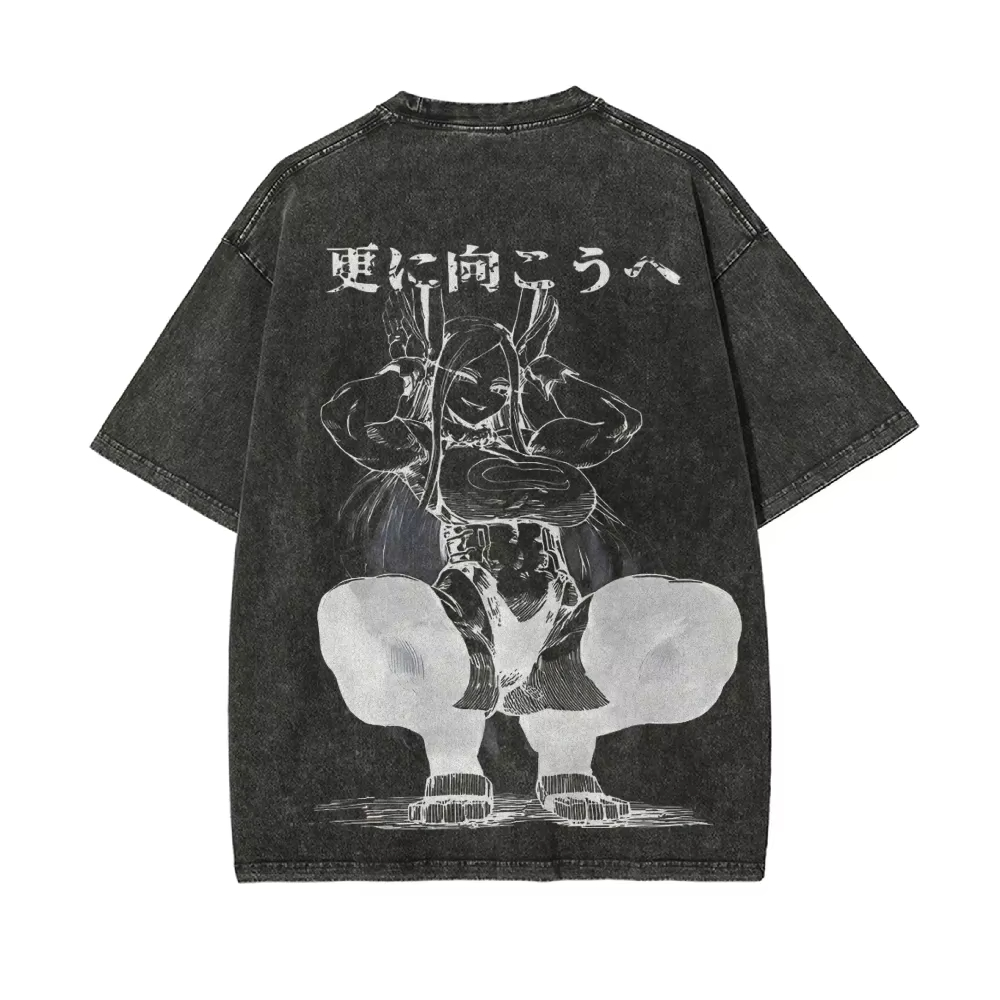 Kaos Mirko 2026 My Hero Academ - Acid Wash Vintage Graphic T Shirt ulasan dan harga